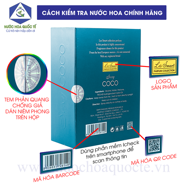 Nước Hoa Nữ Cao Cấp Le's Smart Sexy COCO 50ml (gốc hương My Burberry by BURBERRY)