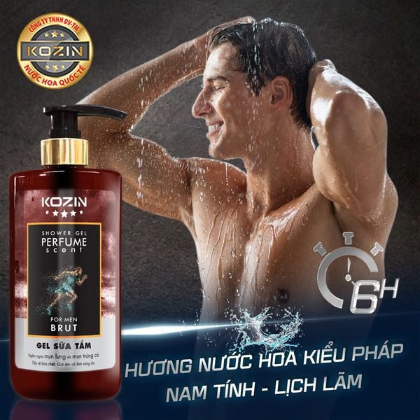 Gel Sữa Tắm Nước Hoa Nam KOZIN BRUT 500ML
