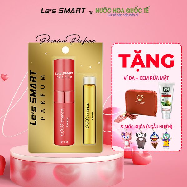 Nước hoa THỎI SON nữ cao cấp Le's SMART COCO CHANCE 10ml (hương tương tự La nuit Tresor Lancome)