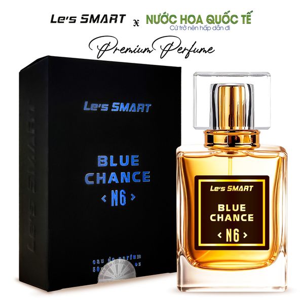 Nước hoa nam cao cấp Le's SMART BLUE CHANCE N6 50ml (hương tương tự Dylan Blue by Versace)