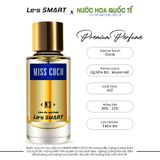 Nước hoa nữ cao cấp Le's SMART MISS COCO N3 50ml (hương tương tự Dior)