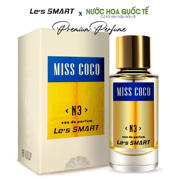 Nước hoa nữ cao cấp Le's SMART MISS COCO N3 50ml (hương tương tự Dior)