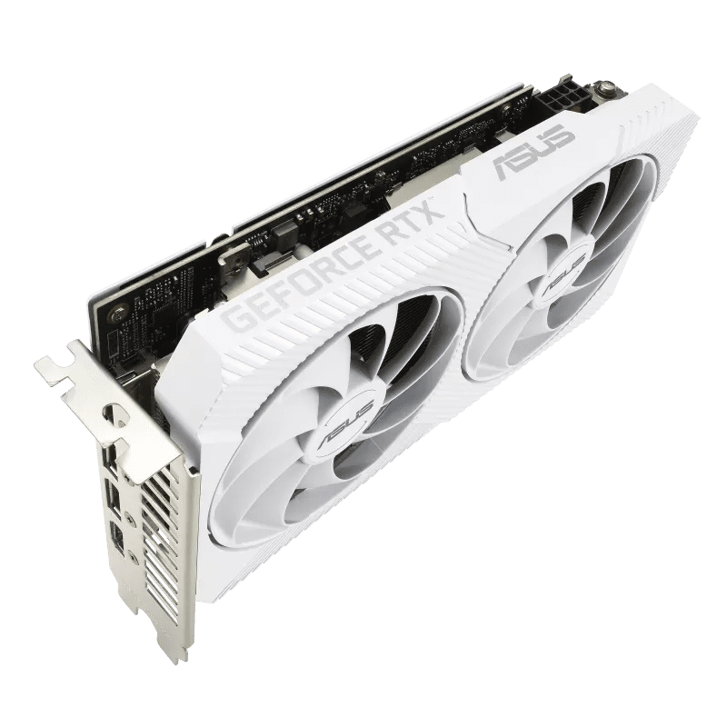 Card màn hình ASUS Dual GeForce RTX 3060 OC White Edition 12GB GDDR6 (DUAL-RTX3060-O12G-WHITE)