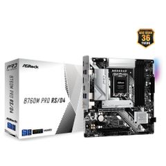 Bo mạch chủ Asrock B760M Pro RS (Intel B760, LGA1700, 4x DDR5 192GB, Micro ATX)