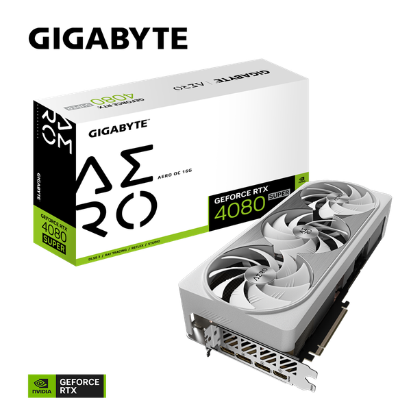 Card màn hình GIGABYTE GeForce RTX 4080 SUPER AERO OC 16G (GV-N408SAERO OC-16GD)