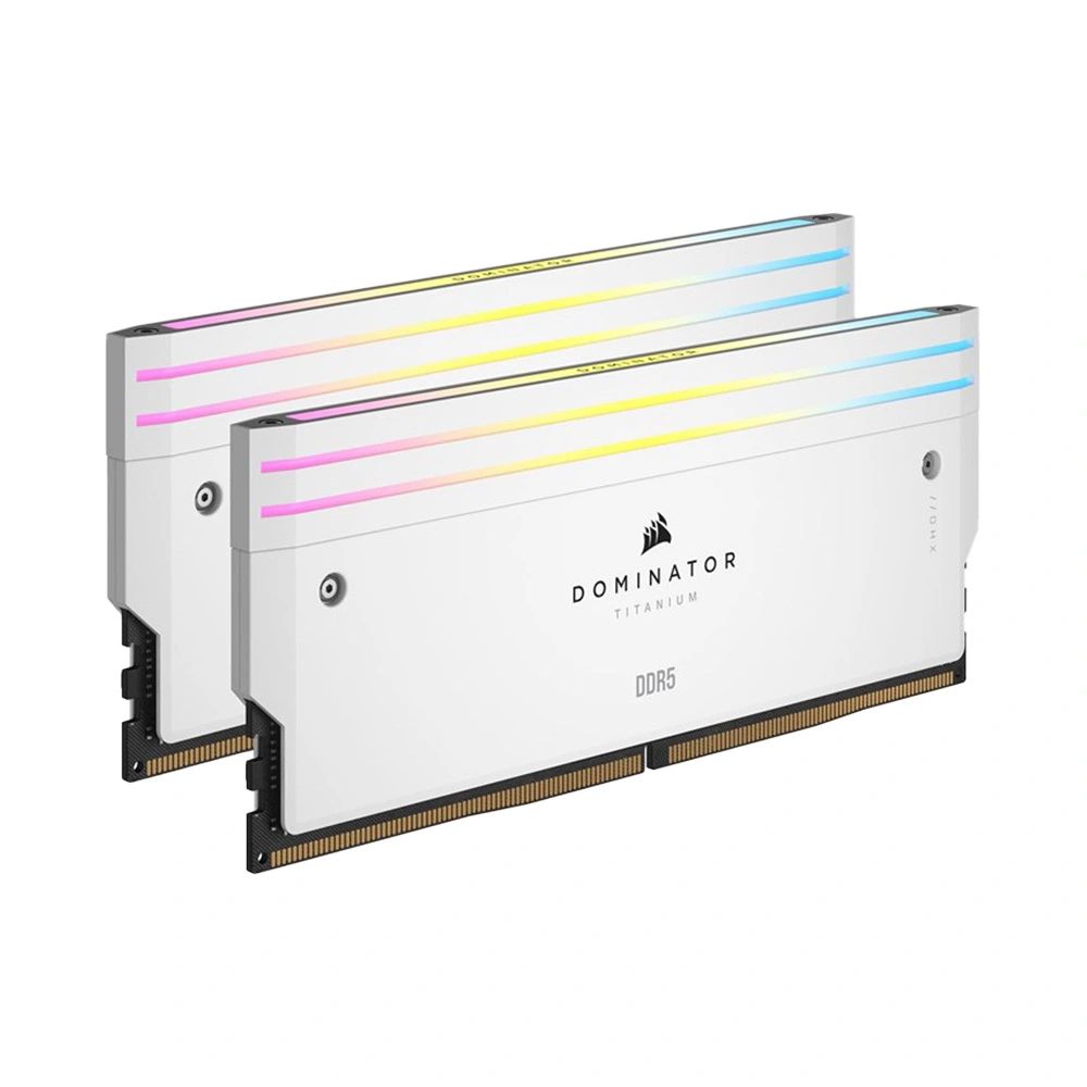 RAM Corsair Dominator Titanium White 96GB (2x48GB) RGB 6600 DDR5 (CMP96GX5M2B6600C32W)