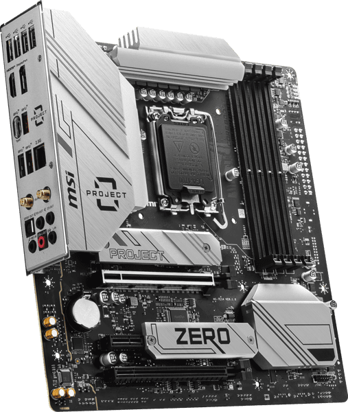 Bo mạch chủ MSI B760M PROJECT ZERO (Intel B760, LGA1700, 4 x DDR5 256GB, mATX)
