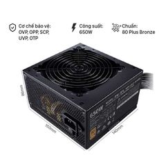 Nguồn máy tính Cooler Master MWE Bronze 650W V2 Full Range – 650W – 80 Plus Bronze