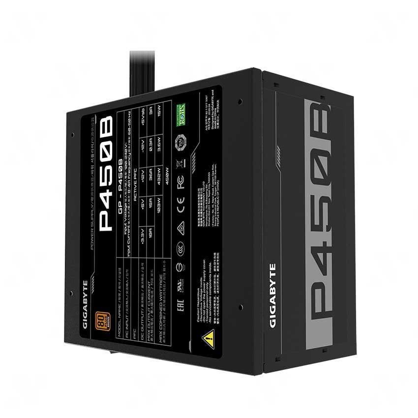 Nguồn máy tính GIGABYTE P450B (450W, 80 PLUS Bronze, 120mm Silent Fan, ATX)