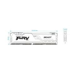 Ram Desktop Kingston Fury (KF436C17BBK2/16) 16GB (2x8GB) DDR4 3600Mhz