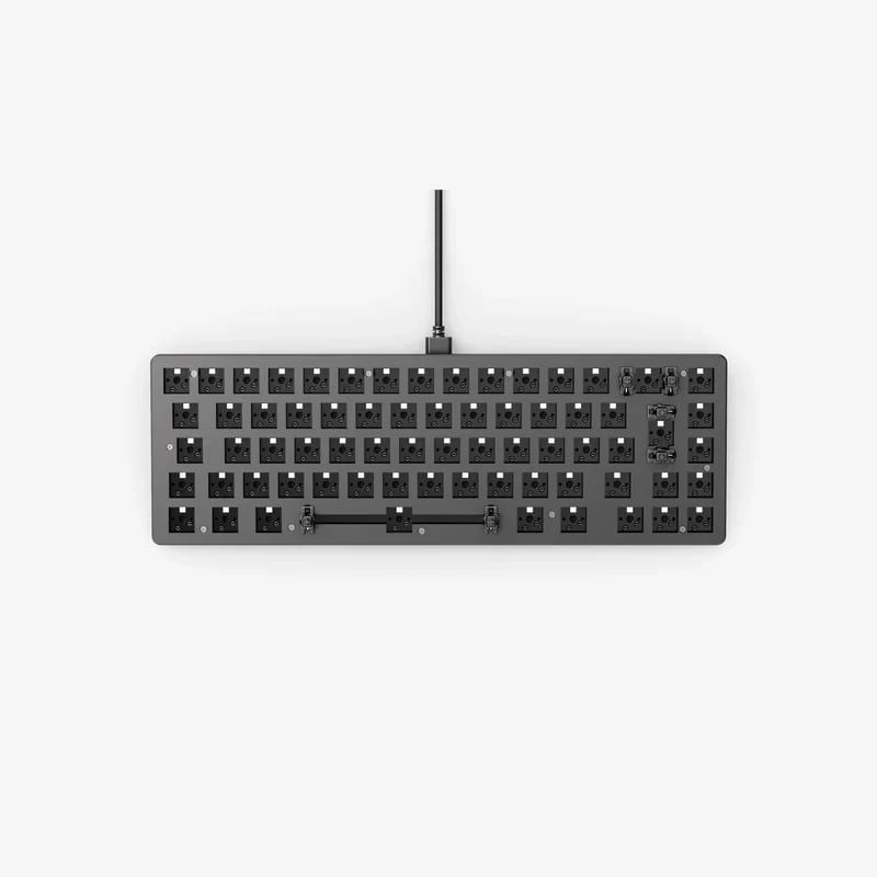  GLORIOUS GMMK2 65% BAREBONE ALUMINUM BLACK PLATE 