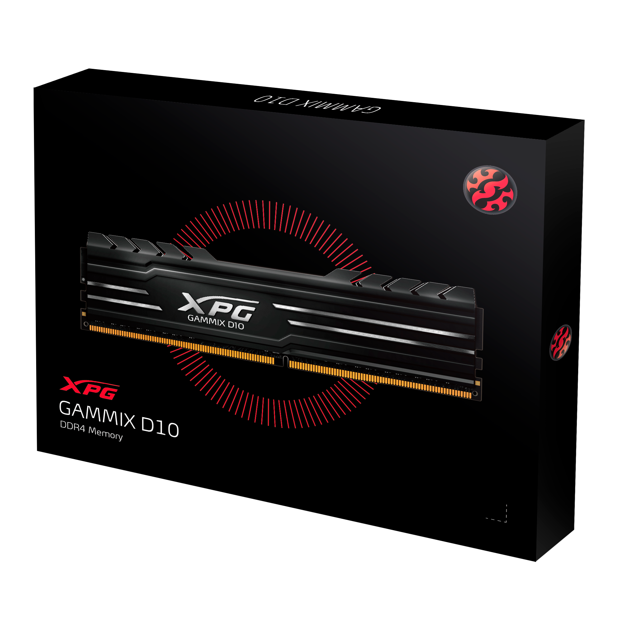  RAM PC ADATA DDR4 XPG GAMMIX D10 8GB 3000/3200 BLACK/RED 
