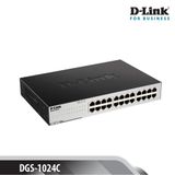 SWITCH GIGABIT D-LINK DGS-1024C - TỐC ĐỘ 10/100/1000MBPS - 24 PORT - VỎ KIM LOẠI 