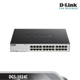  SWITCH GIGABIT D-LINK DGS-1024C - TỐC ĐỘ 10/100/1000MBPS - 24 PORT - VỎ KIM LOẠI 