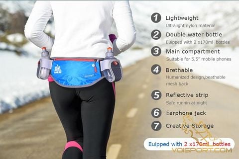  Đai đeo bụng chạy bộ Aonijie E882 (không kèm bình nước) 
