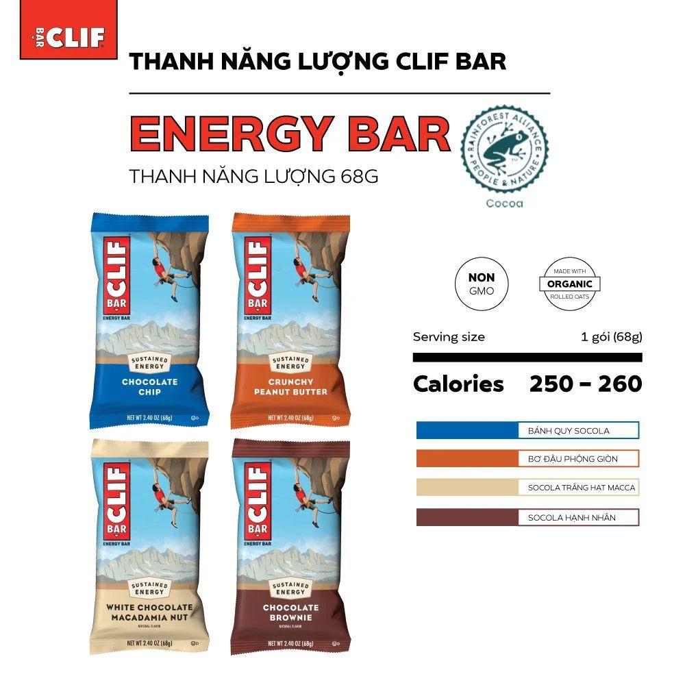 Thanh Năng Lượng CLIF Bar 68g