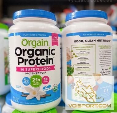 Bột Protein Hữu Cơ Orgain Organic Protein 1224g