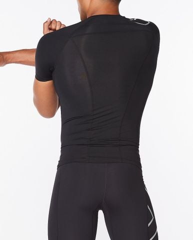  Áo Tay Ngắn Bó Cơ Nam 2XU MA6399a Core Compression - Đen 