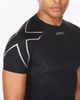 Áo Tay Ngắn Bó Cơ Nam 2XU MA6399a Core Compression - Đen