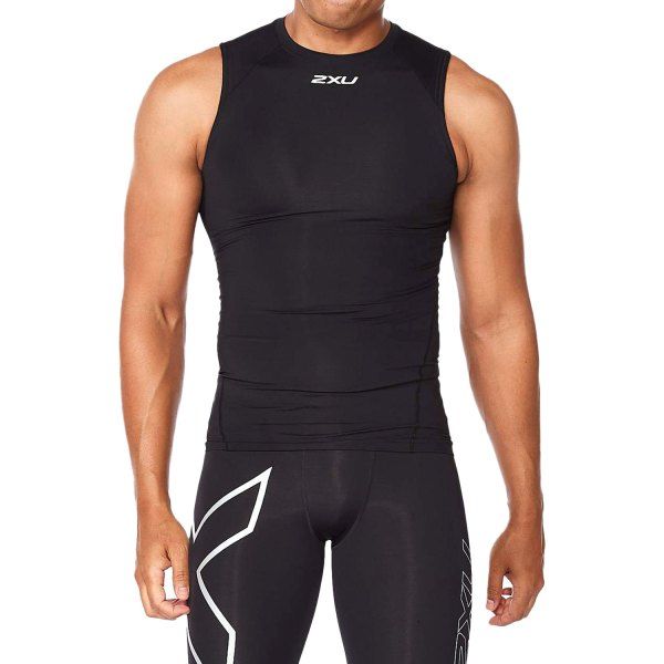Áo Bó Ba Lỗ Chạy Bộ Nam 2XU MA6400a - CORE COMPRESSION SLEEVELESS