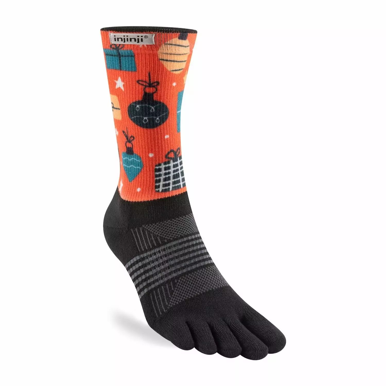 Chaussettes Trail Femme Chaussettes De Trail Injinji Spectrum - Taille XS/S - Midweight Crew Run Lightweight Mini