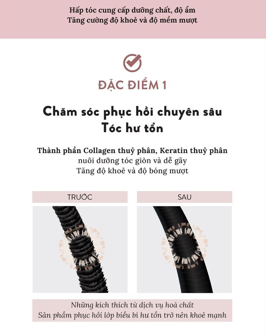 ATS Repair Therapy Mark - Mặt nạ tóc hấp trị liệu phục hồi dành cho tóc xử lý hóa chất 