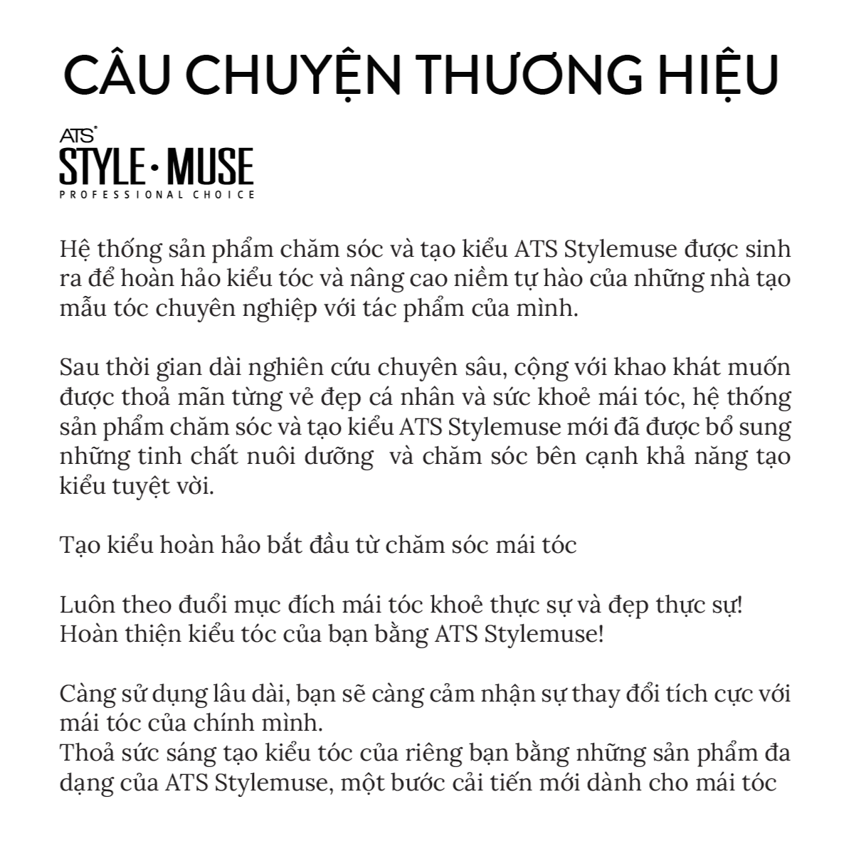  ATS Stylemuse Reaction Oil - Dầu dưỡng giàu dưỡng chất & độ ẩm giúp làm khoẻ, tăng độ bóng, độ mềm mượt cho mái tóc 