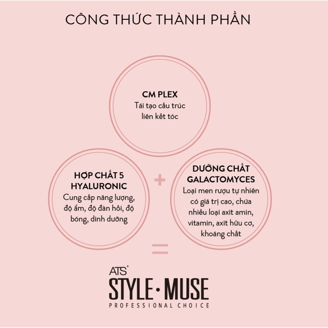  ATS Stylemuse Shine Spray - Xịt phun sương tăng cường tối đa độ bóng cho mái tóc, không để lại vệt khi sử dụng 