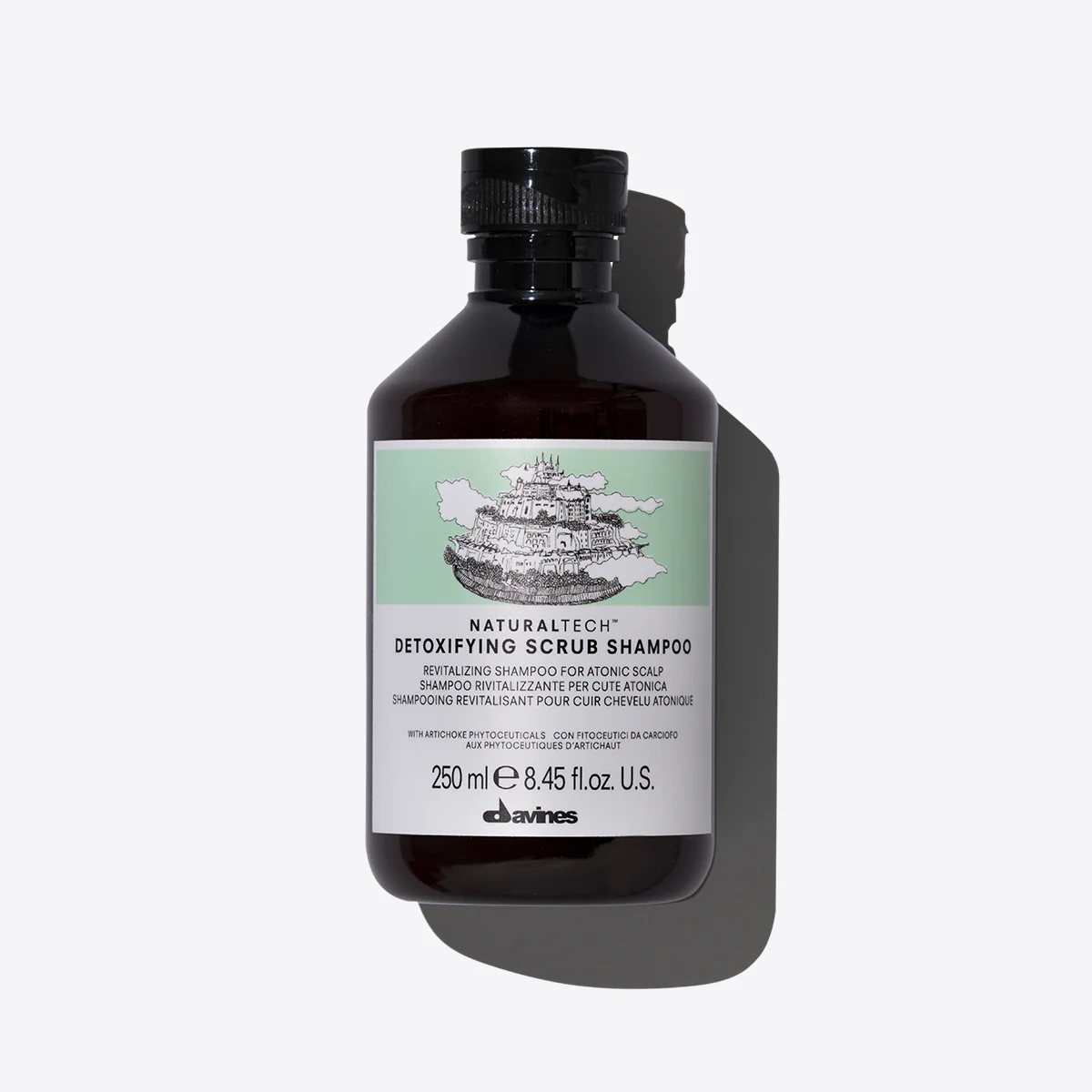  NATURALTECH Detoxifying Scrub Shampoo - Dầu gội tái tạo cho da đầu thiếu sức sống Davines 