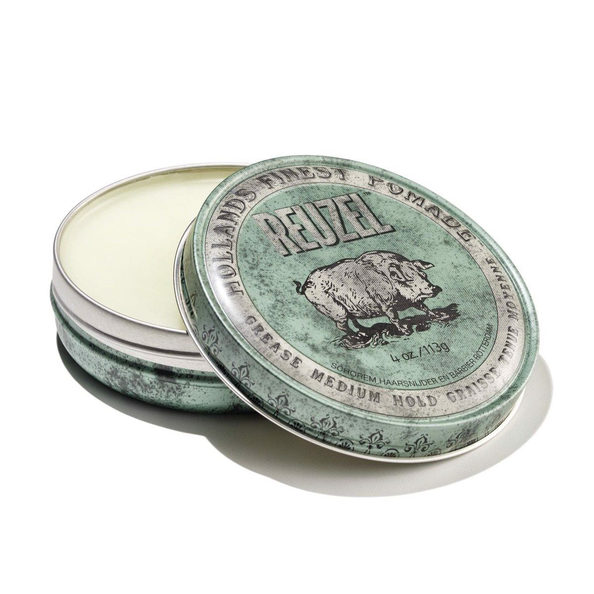  Reuzel Green Pomade - Pomade xanh lá tạo kiểu tóc nam gốc dầu 