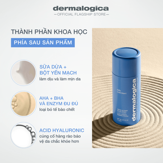 Tẩy tế bào chết Daily Milkfoliant làm dịu & làm sáng mượt tức thì 