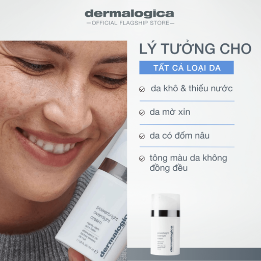  Powerbright Overnight Cream - Kem dưỡng ban đêm làm mờ đốm nâu + hỗ trợ tái tạo da 