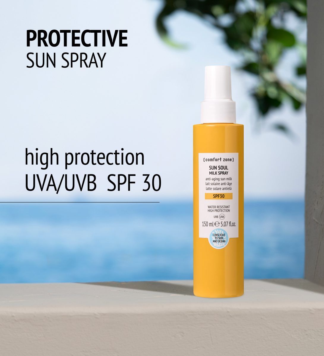  SUN SOUL Milk Spray SPF30 - Kem chống nắng chống lão hóa toàn thân với SPF30 