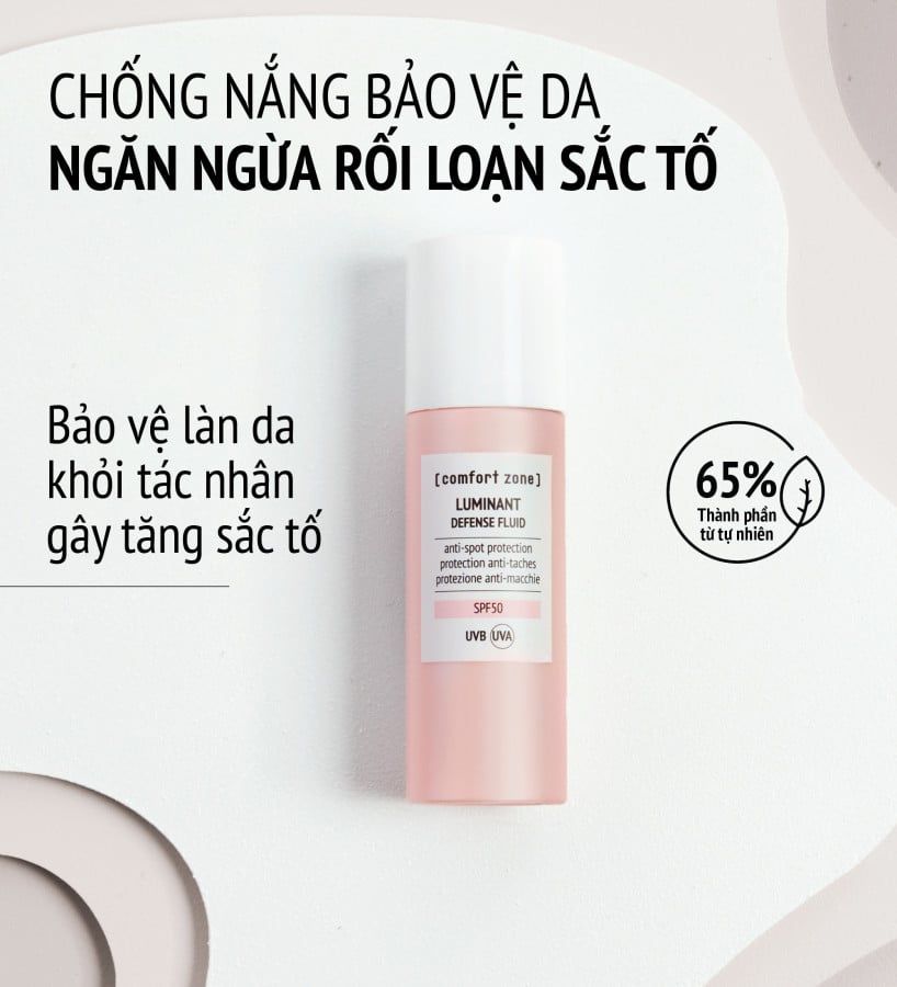  LUMINANT DEFENSE FLUID - Sữa dưỡng chống nắng SPF 50 bảo vệ da, ngăn ngừa đốm sậm màu 