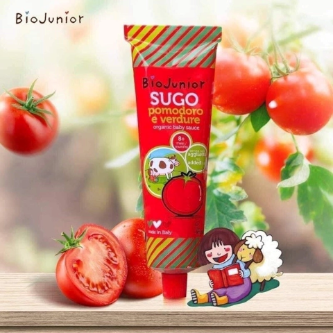 Sốt cà chua hữu cơ cho bé Bio Junior 150g (Từ 8 tháng tuổi) – Caracao Food