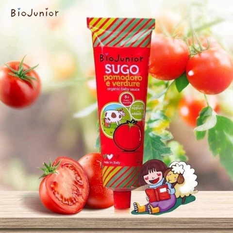 Sốt cà chua hữu cơ cho bé Bio Junior 150g (Từ 8 tháng tuổi)