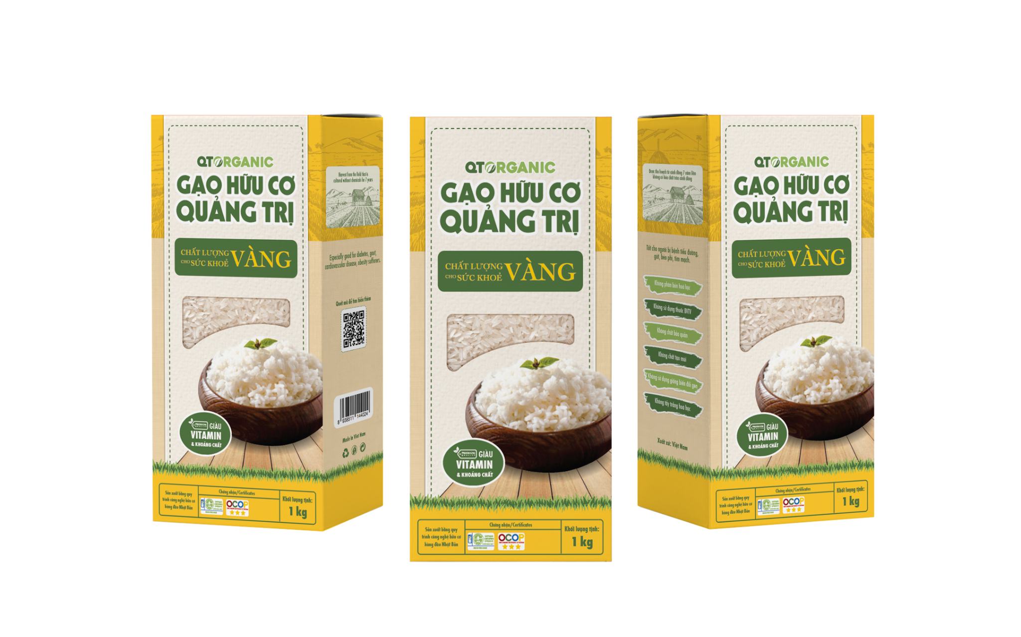 Gạo hữu cơ Quảng Trị chất lượng vàng 1kg