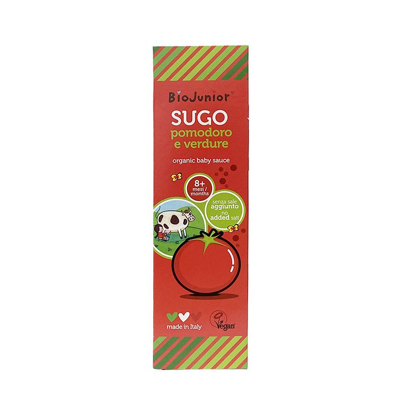 Sốt cà chua hữu cơ cho bé Bio Junior 150g (Từ 8 tháng tuổi) – Caracao Food