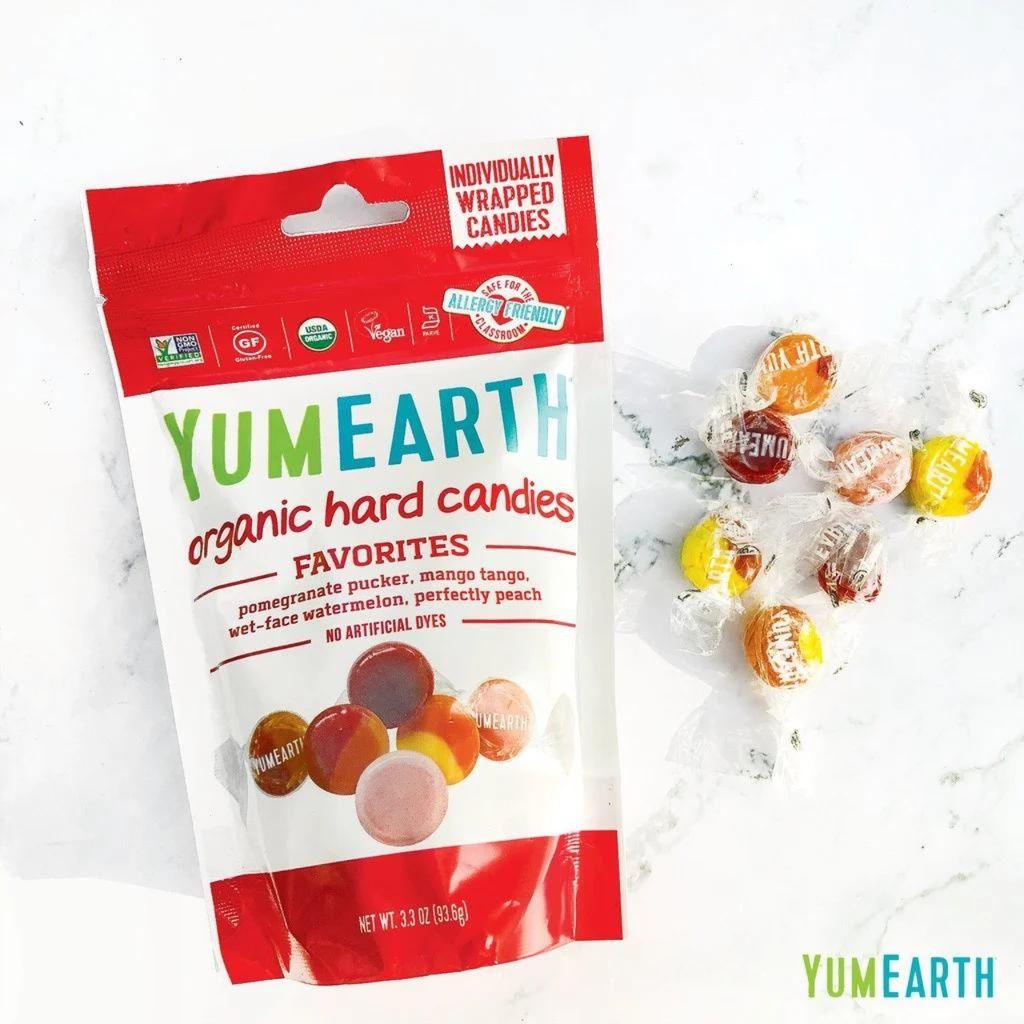 Kẹo viên hữu cơ 4 hương vị trái cây Yumearth 93.6g