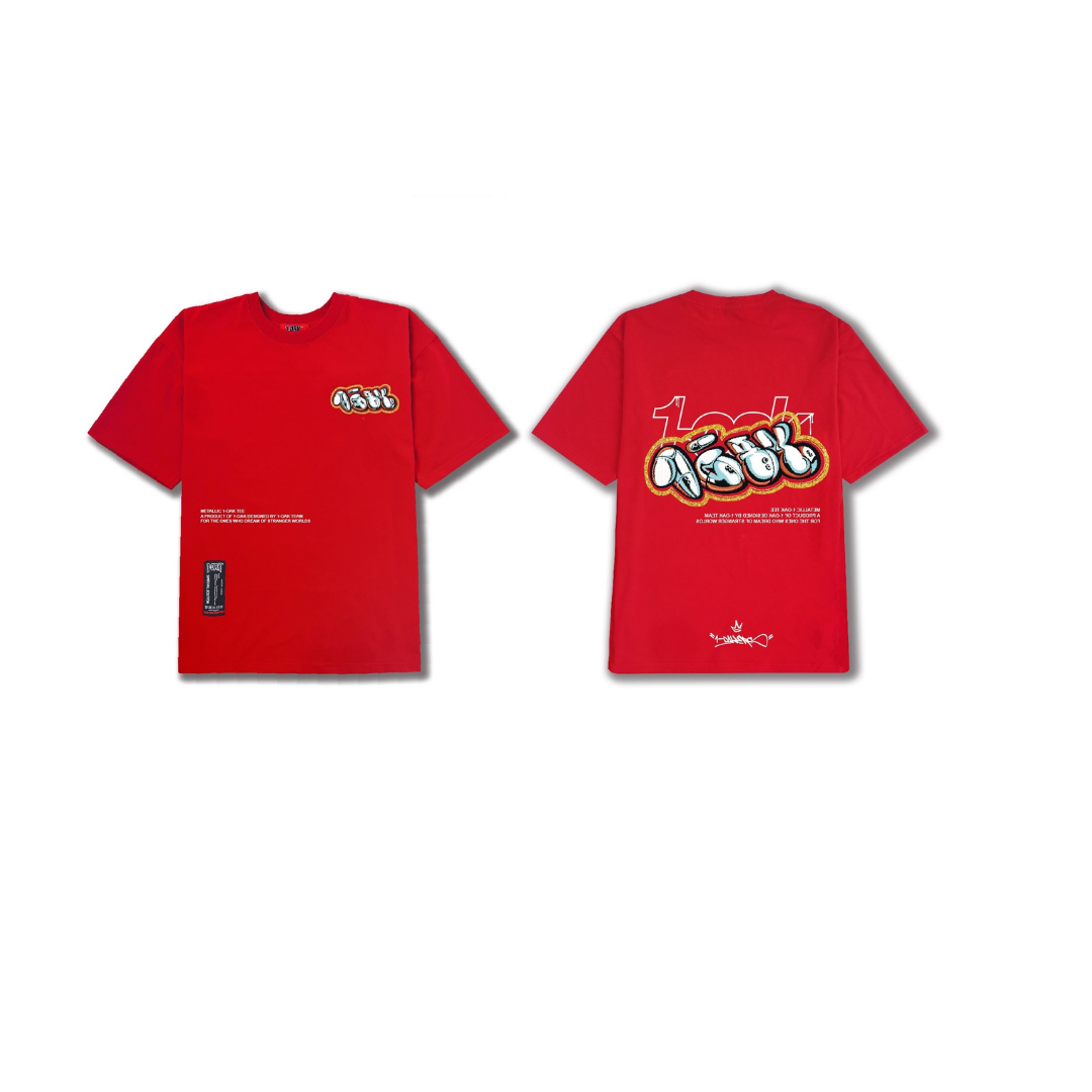  Metallic Tee - Red 