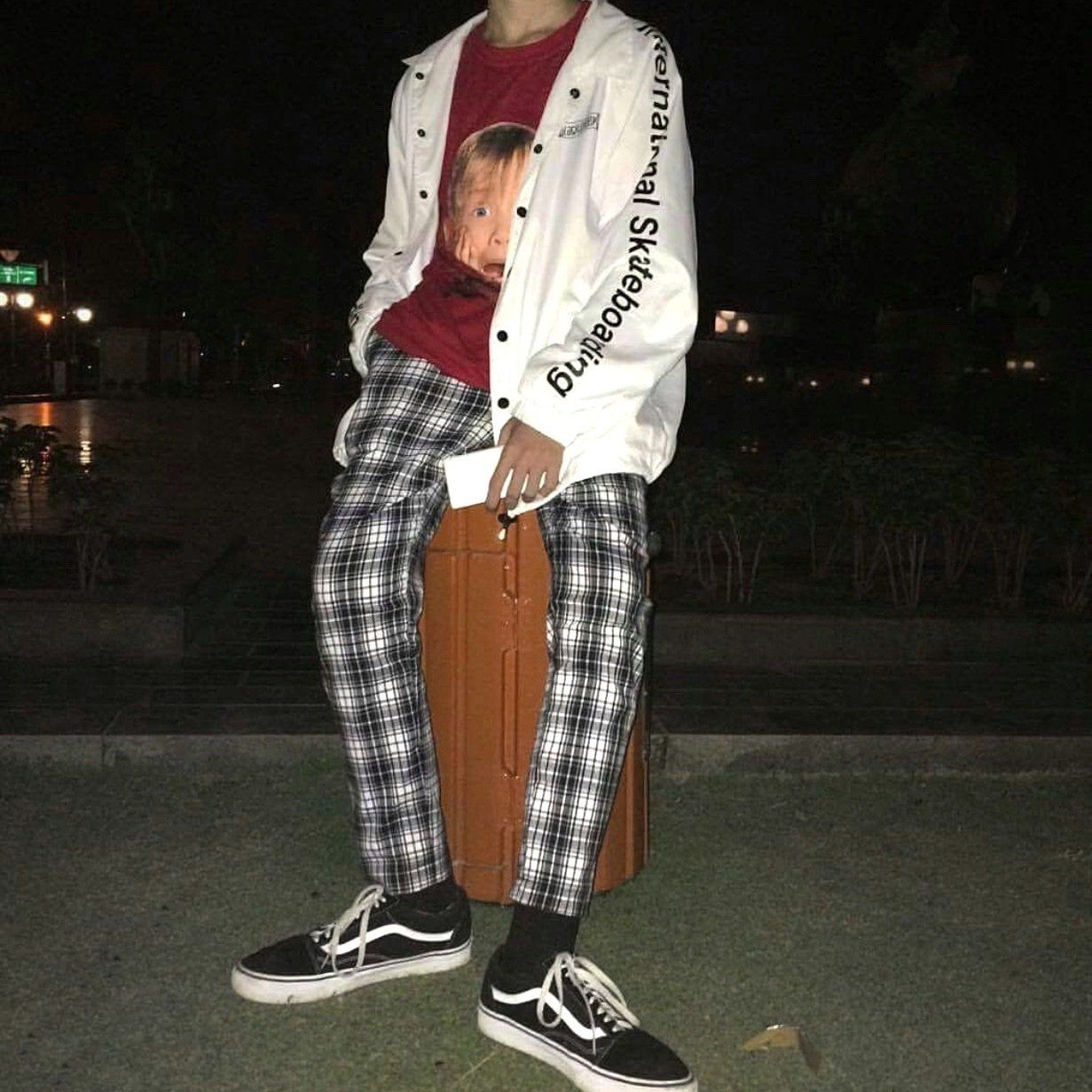  Plaid Pants - White 