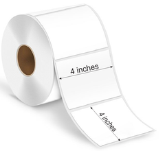 Blank Vinyl Labels 4'' x 4''