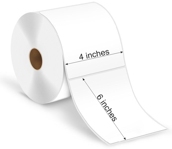 Blank Vinyl Labels 4'' x 6''
