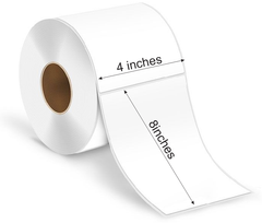 Blank Vinyl Labels 4'' x 8''