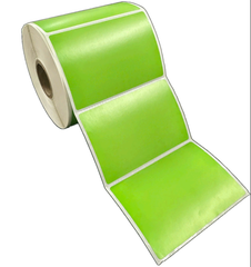 Green Roll Label 90mm x 60mm