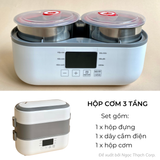  Hộp Cơm 3 Tầng Hâm Bằng Điện 