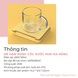  Đế Hâm Nóng Cốc Nước Mini Đa Năng 