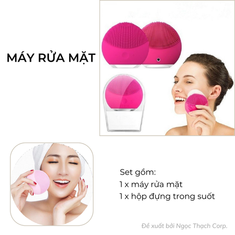  Máy Rửa Mặt Làm Sạch Sâu 