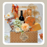  Giỏ Quà Tết Cao Cấp Tone Cam 