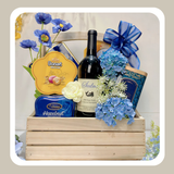  Giỏ Quà Tết Cao Cấp Tone Xanh Dương 